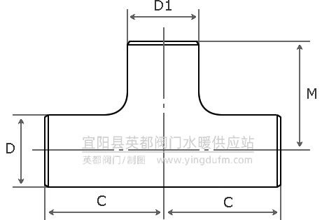 冲压异径三通型号尺寸